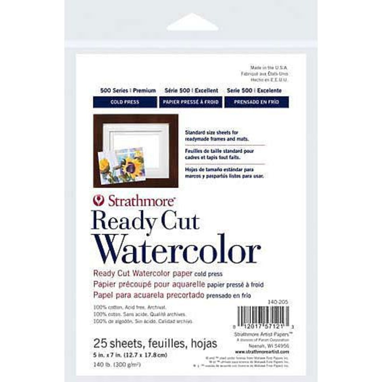 Strathmore Watercolor Ready Cut Sheets - 5" x 7" Cold Press 140lb